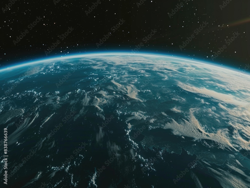 Earth view from space station Earth view from space station