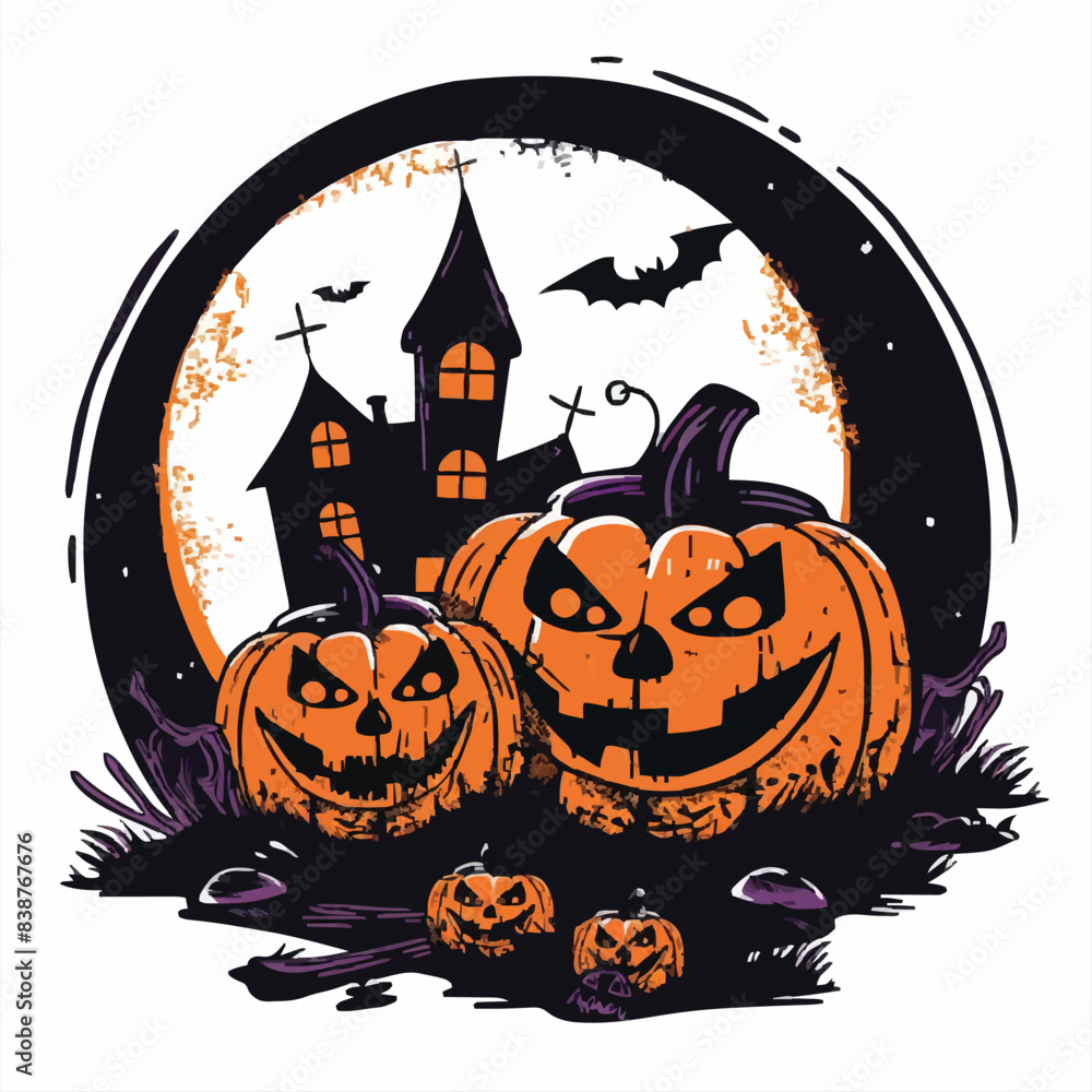 Helloween vector illustration for t-shirt
Helloween vector illustration for t-shirt