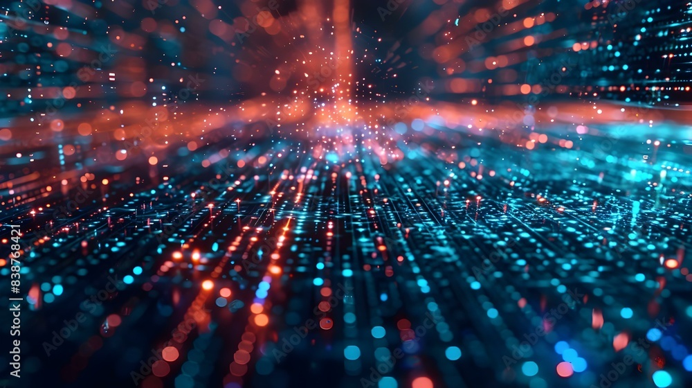 Obraz premium Abstract technology big data background concept