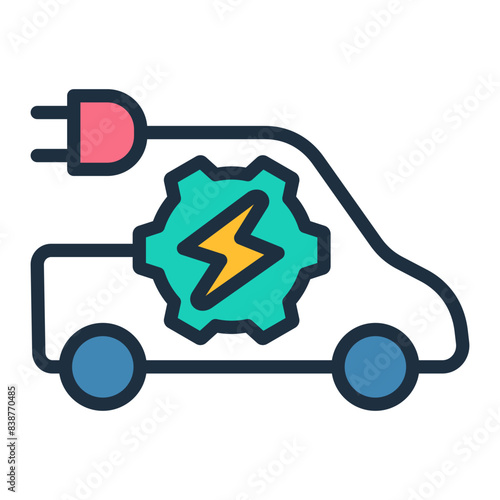 Electric Vehicle Icon