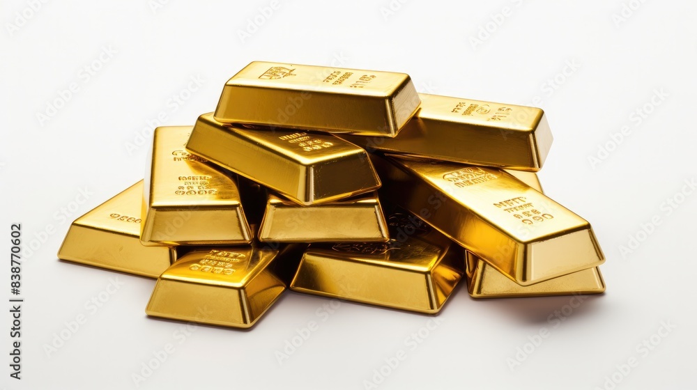 Gold isolated on white background Gold isolated on white background