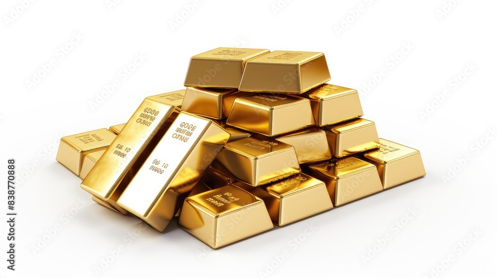 Gold Isolated on white background Gold Isolated on white background