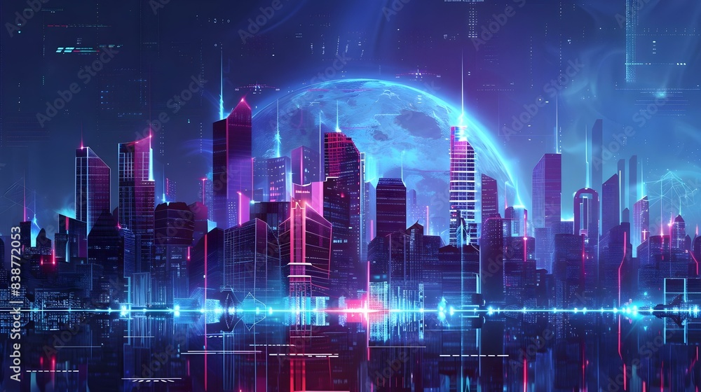 Urban architecture cityscape vector illustration Urban architecture cityscape vector illustration