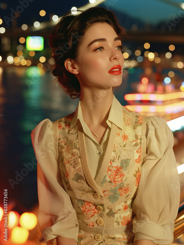 A young woman in Zurich roc...