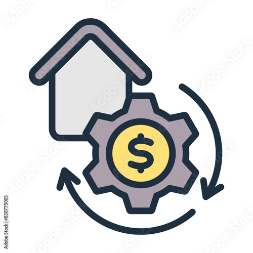 Mortgage Refinancing Icon