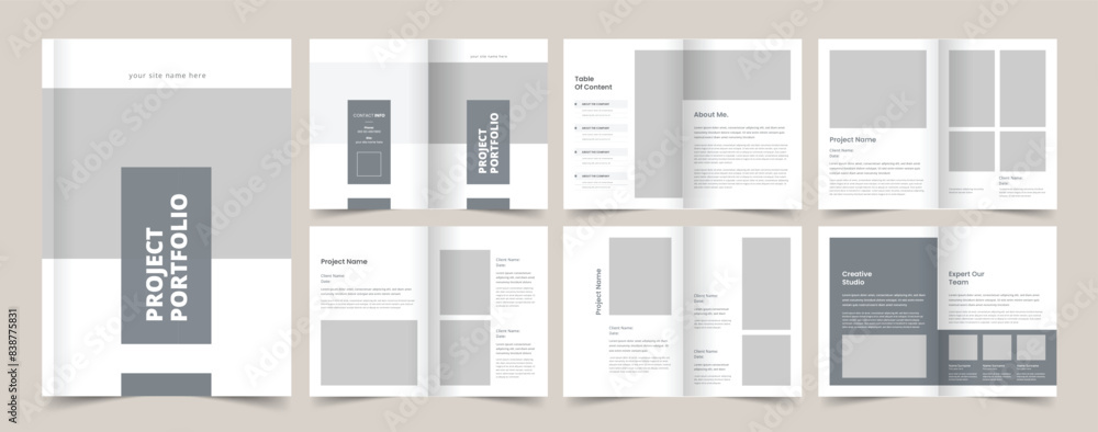 Portfolio Template, Portfolio Layout, A4 Graphic Designer Portfolio, Print Ready Portfolio Template, Portfolio Layout, A4 Graphic Designer Portfolio, Print Ready