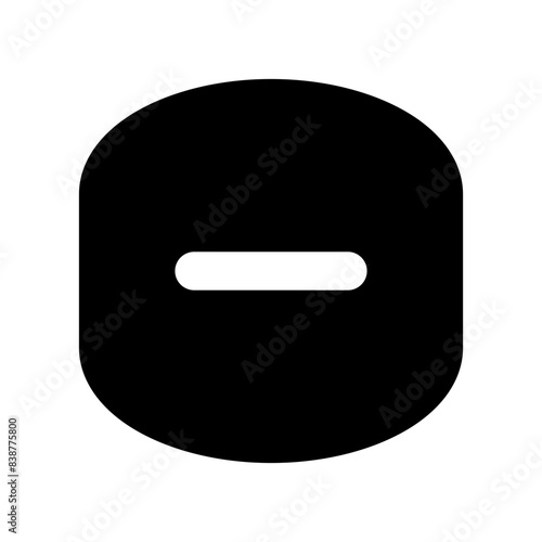 minus solid UI icon