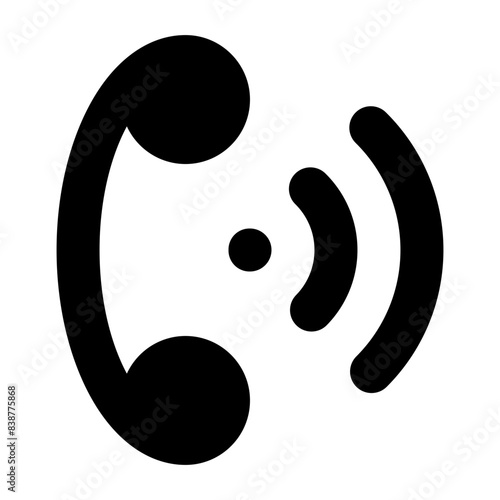 phone ringing solid UI icon