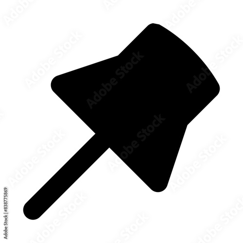 pin push solid UI icon