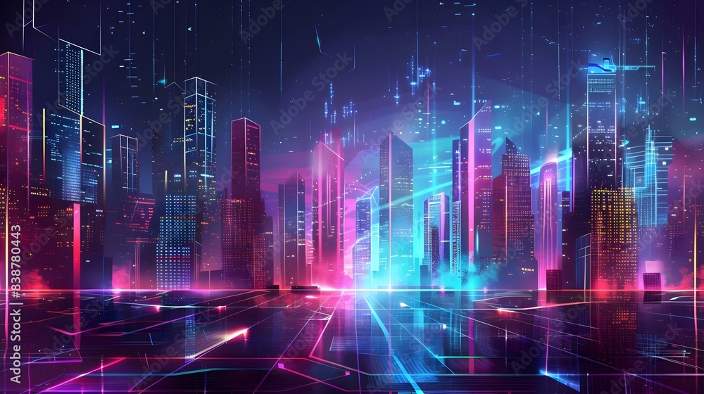 Vector illustration of urban architecture cityscape Vector illustration of urban architecture cityscape