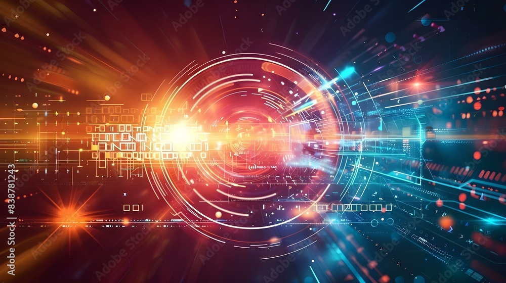 Obraz premium Abstract technology communication concept background