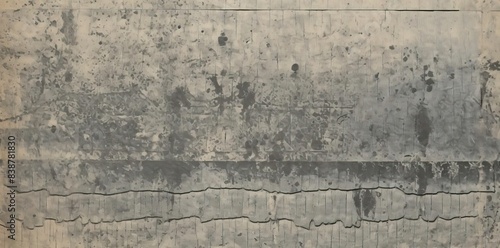 stamp texture on a concrete wall with a black line