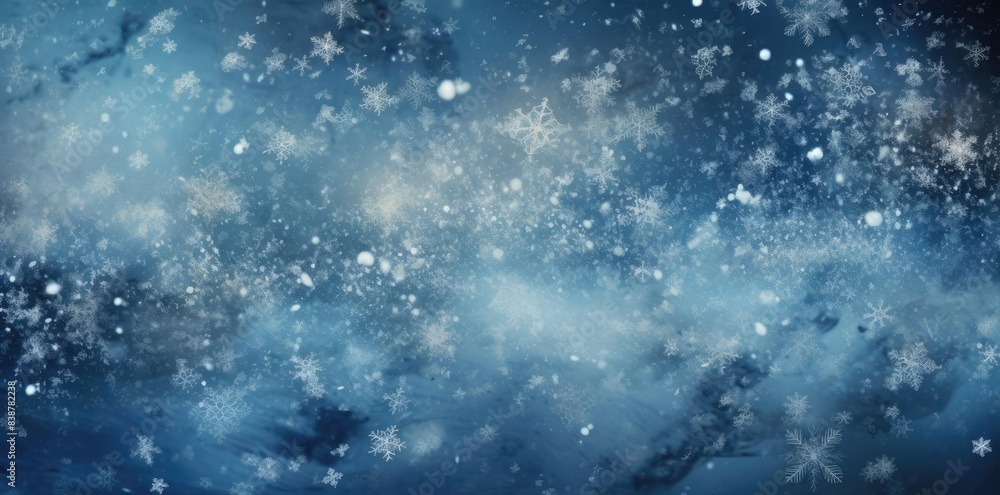 snowing texture on a blue background with snowflakes snowing texture on a blue background with snowflakes