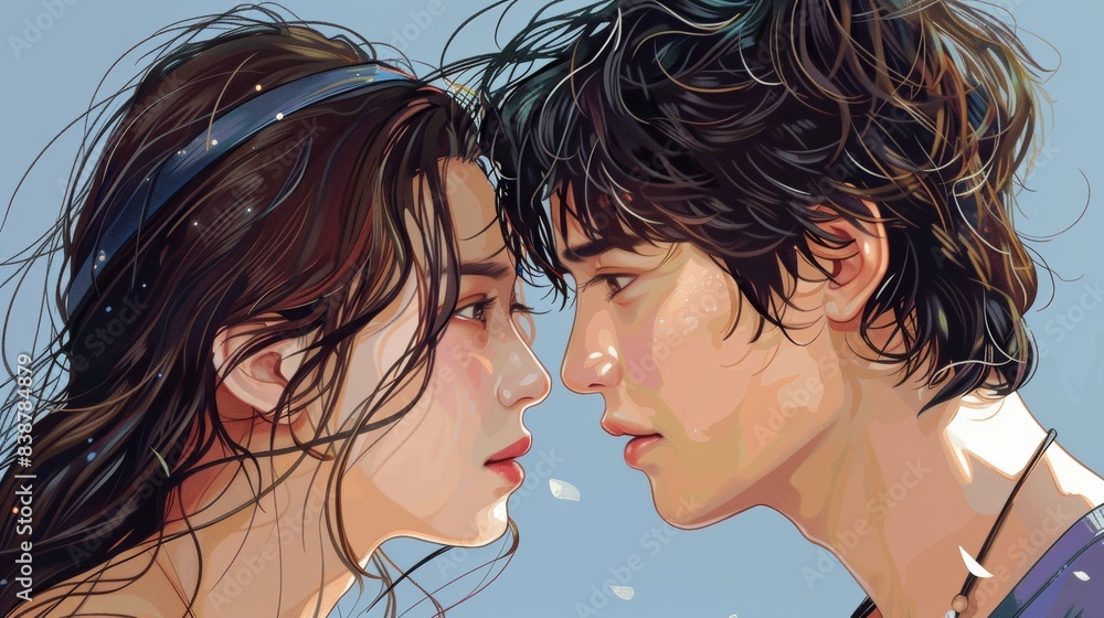 Romantic Couple Illustration Romantic Couple Illustration