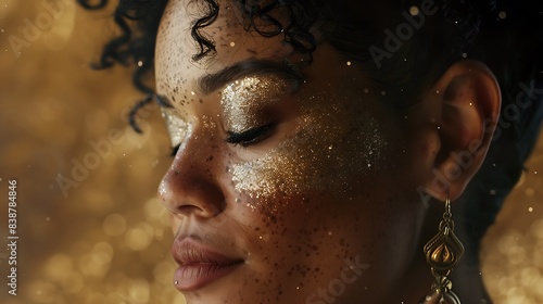 A woman with vitiligo, embracing her unique skin pattern and challenging conventional beauty norms in a beautifully captured HD moment