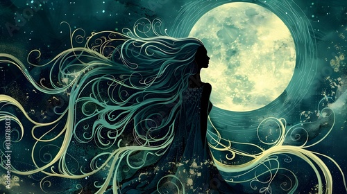 Mythical Goddess with Radia...
