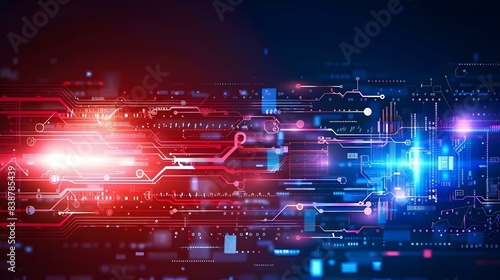 Abstract technology communication concept vector background