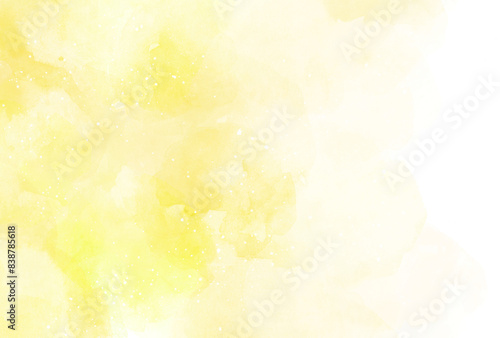 背景素材_水彩テクスチャ_黄色