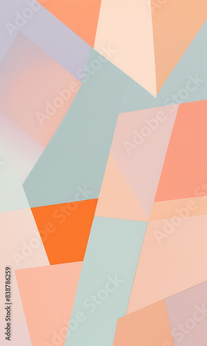 Obraz na płótnie Abstract geometric pastel background w salonie