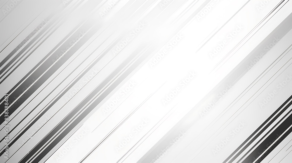 Fototapeta premium Abstract background diagonal speed motion light grey and white stripe lines
