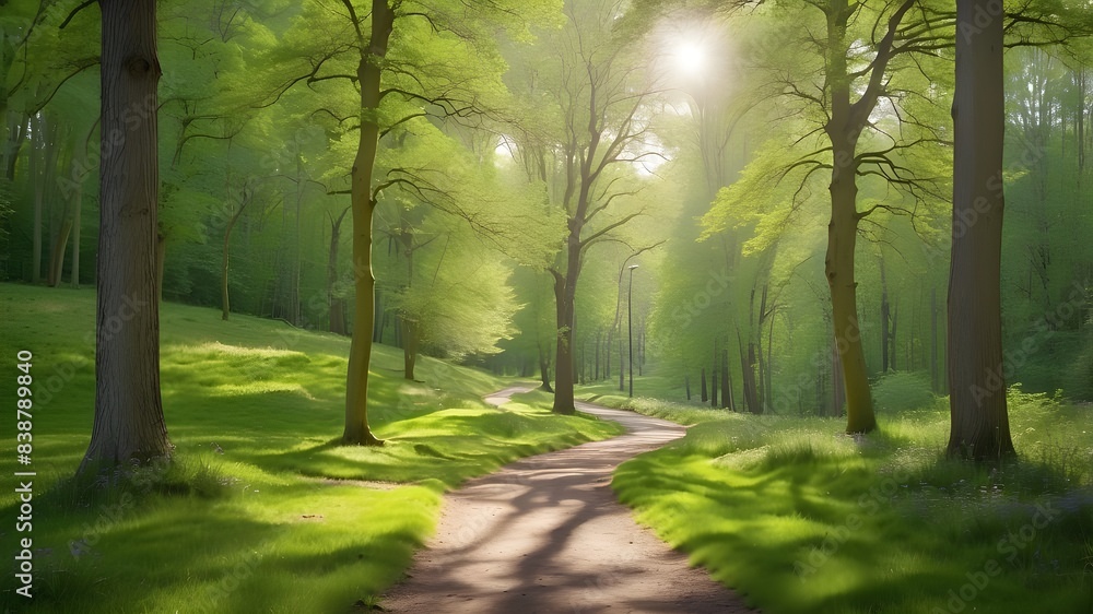 morning in the forest morning in the forest