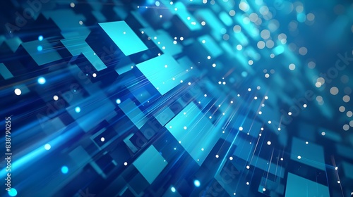 Abstract vector blue technology concept background