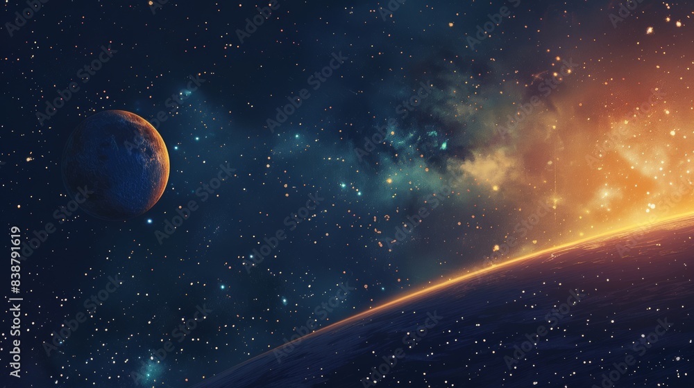 Obraz premium Space Illustration