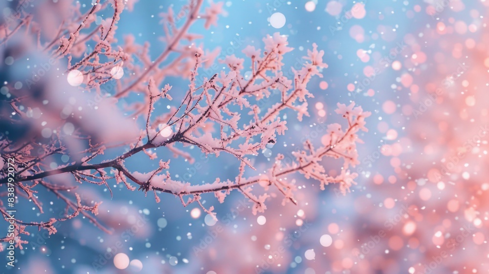 Snowy Tree Branch Snowy Tree Branch