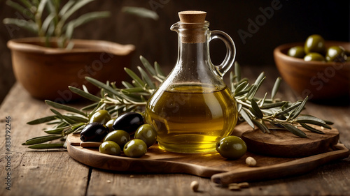 Extra Virgin Olive Oil High-quality oil used for drizzling  dressings  and finishing dishes