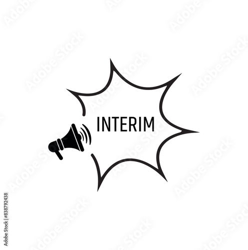 interim text on white background
