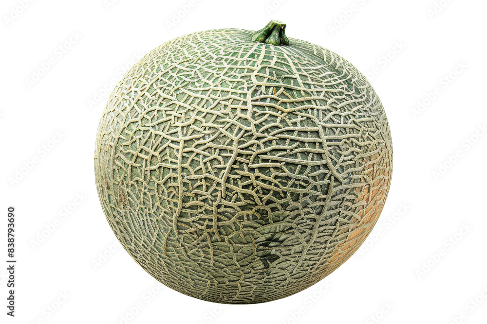 Fresh Green Melon Isolated on white Background Fresh Green Melon Isolated on white Background