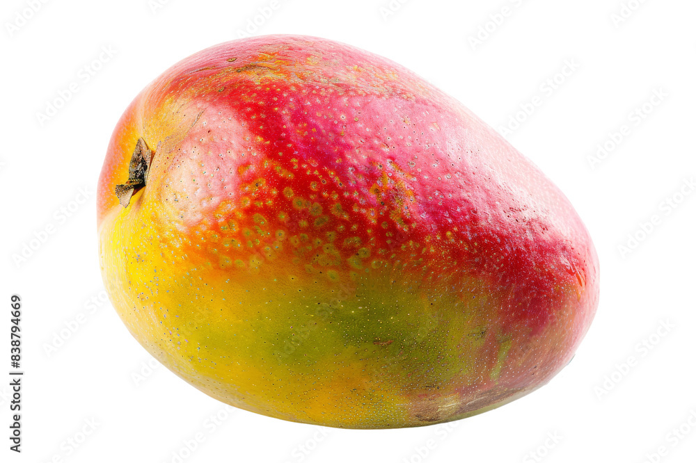 Closeup of a Ripe Mango Fruit with white Background Closeup of a Ripe Mango Fruit with white Background