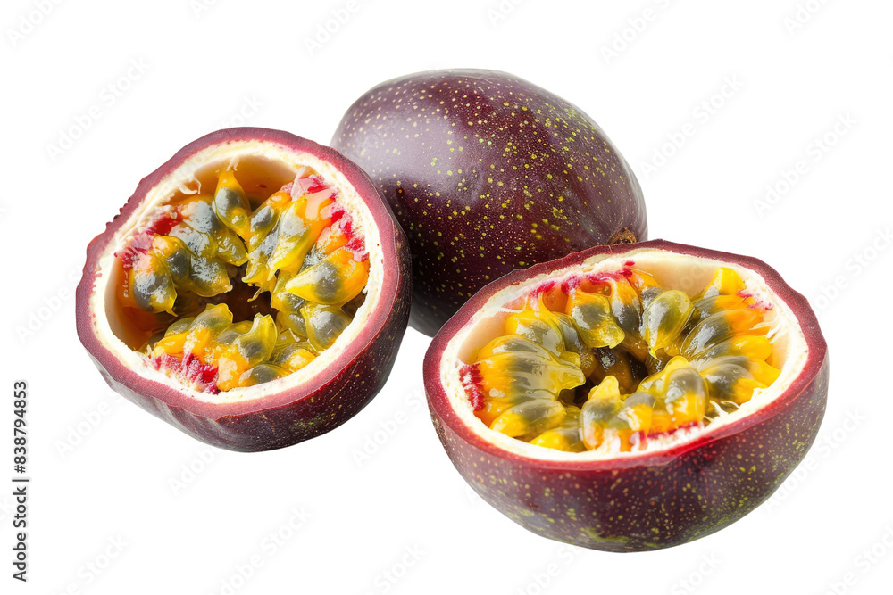 Passion Fruit isolated on white background Passion Fruit isolated on white background