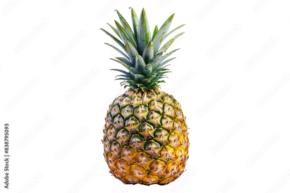 Fototapeta premium Fresh Pineapple Isolated on White Background