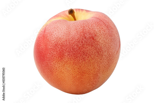 Wallpaper Mural Fresh Red Peach with Fuzzy Skin Isolated on white Background Torontodigital.ca