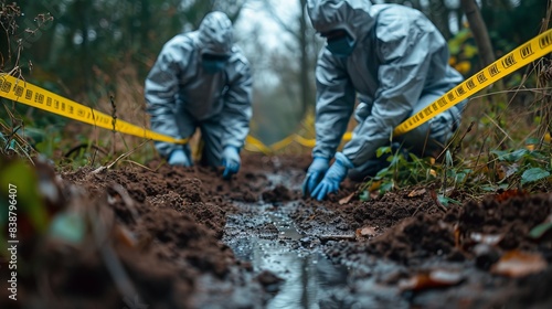 Searching and finding evidences in soil by special branch