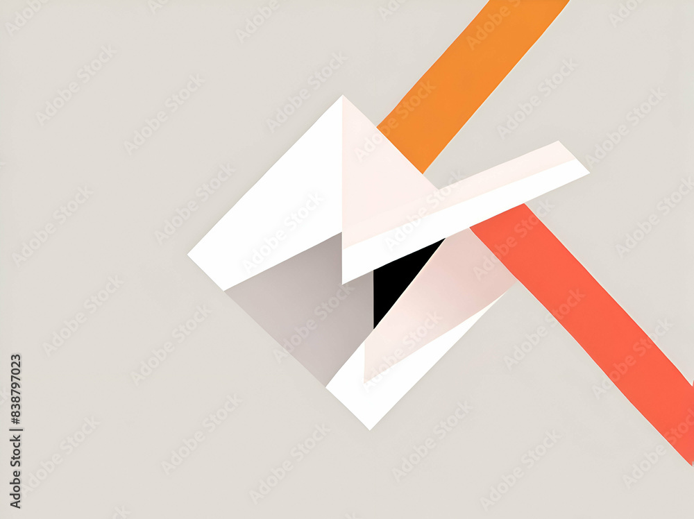 abstract minimal cubism Modern abstract elements design illustration