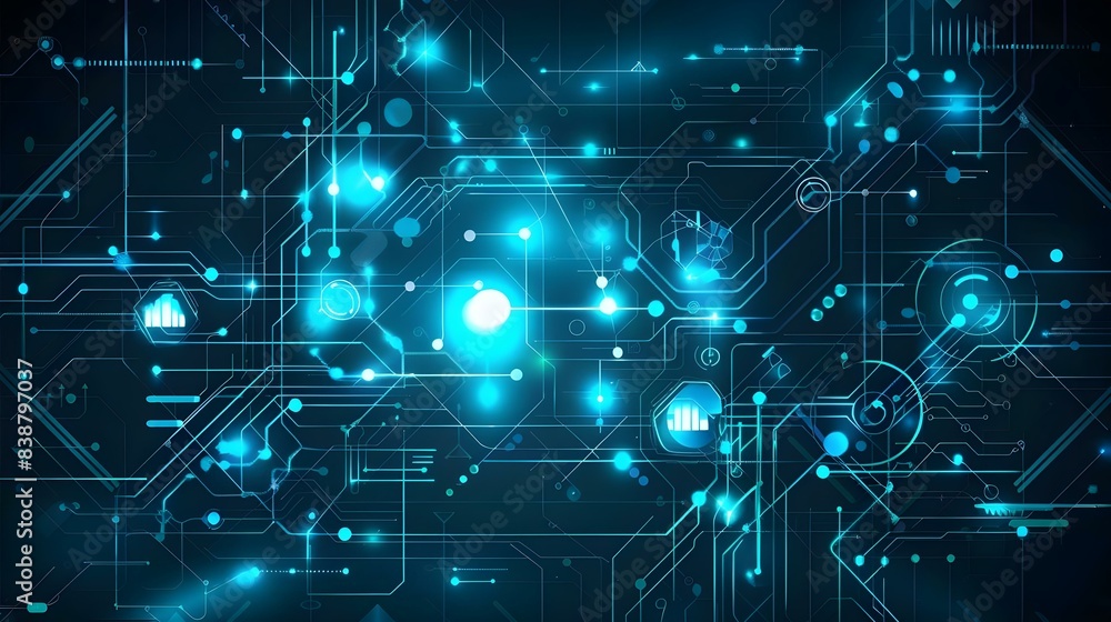 Abstract technology communication vector background Abstract technology communication vector background