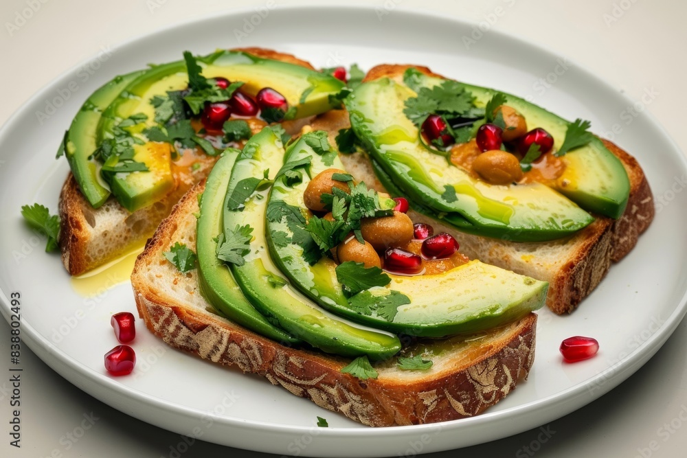 Toasted Bread with Avocado and Spicy Peanut Chutney Spread Toasted Bread with Avocado and Spicy Peanut Chutney Spread
