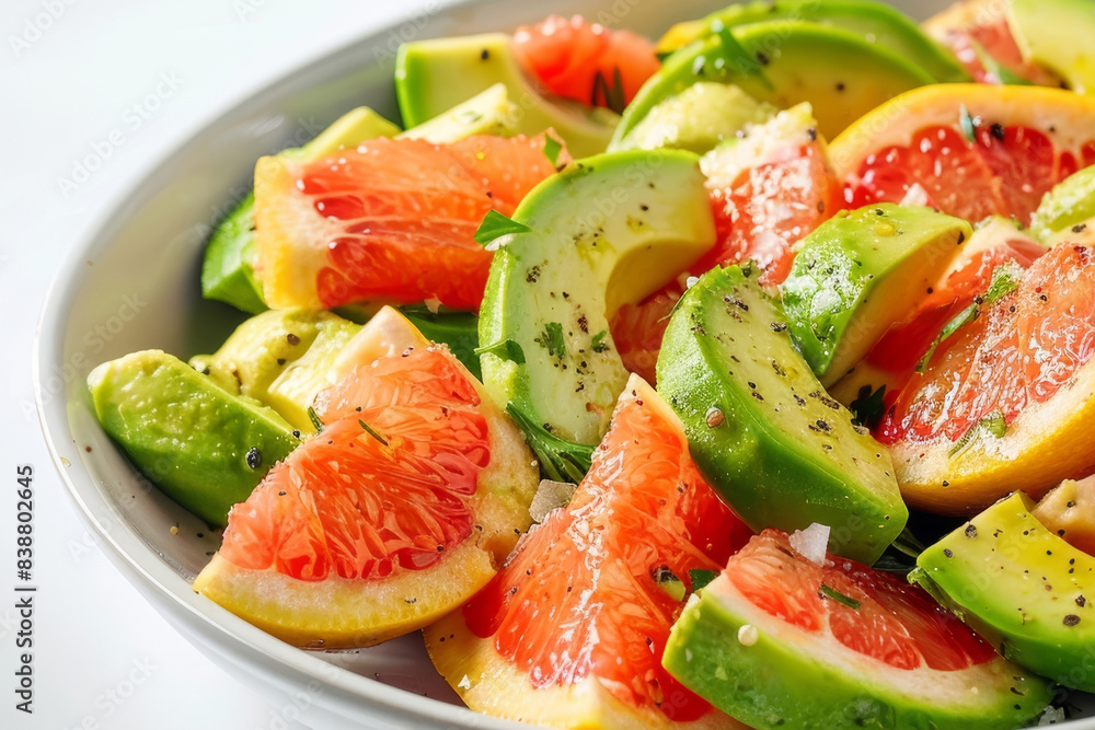 Tempting Avocado and Grapefruit Salad with Tangy Dijon Mustard Dressing Tempting Avocado and Grapefruit Salad with Tangy Dijon Mustard Dressing