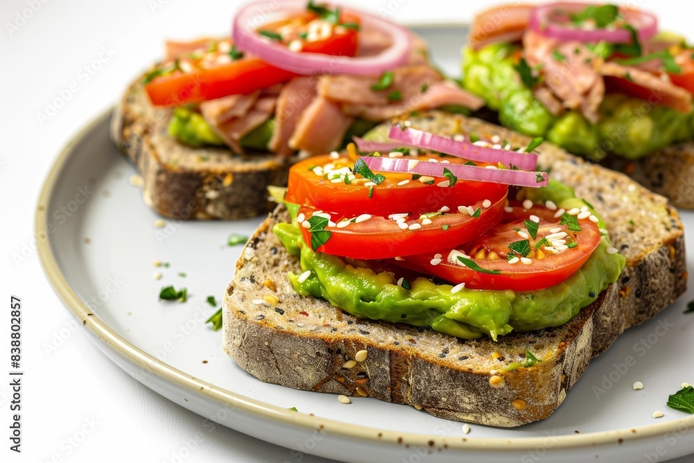 Satisfying Avocado Tuna Sandwich with Fresh Ingredients and Aromatic Essence Satisfying Avocado Tuna Sandwich with Fresh Ingredients and Aromatic Essence