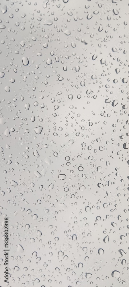 a picture of rain on a car's windshield as seen through the window a picture of rain on a car's windshield as seen through the window