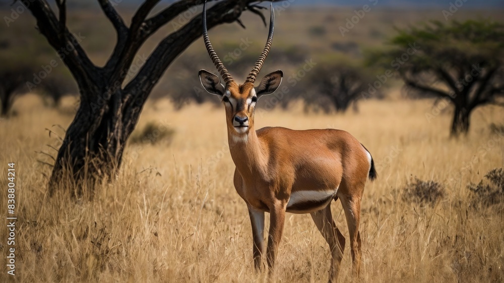 impala antelope in Kruger National Park Generative AI impala antelope in Kruger National Park Generative AI