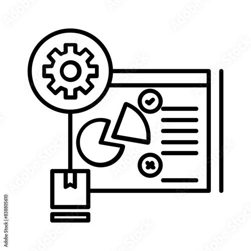 analyst product icon design outline