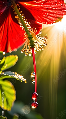 A colorful butterfly perched on a flower in a garden during spring photo