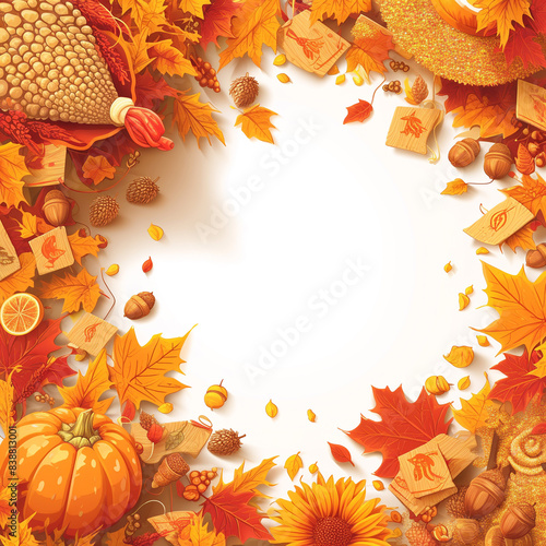 The Warm and Inviting Thanksgiving Day Concept: Perfect for Celebrations and Seasonal Promotions. Ideal for use in event promotions, festive invitations, digital content, and social media posts