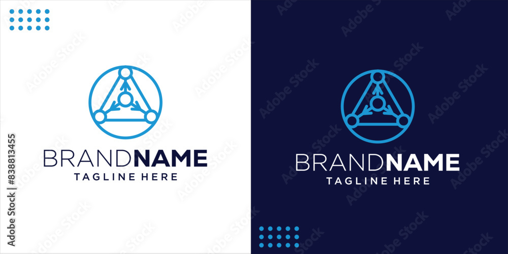 Creative Logo A Triangle With Arrow, Design Inspiration, Illustration, Vector Creative Logo A Triangle With Arrow, Design Inspiration, Illustration, Vector