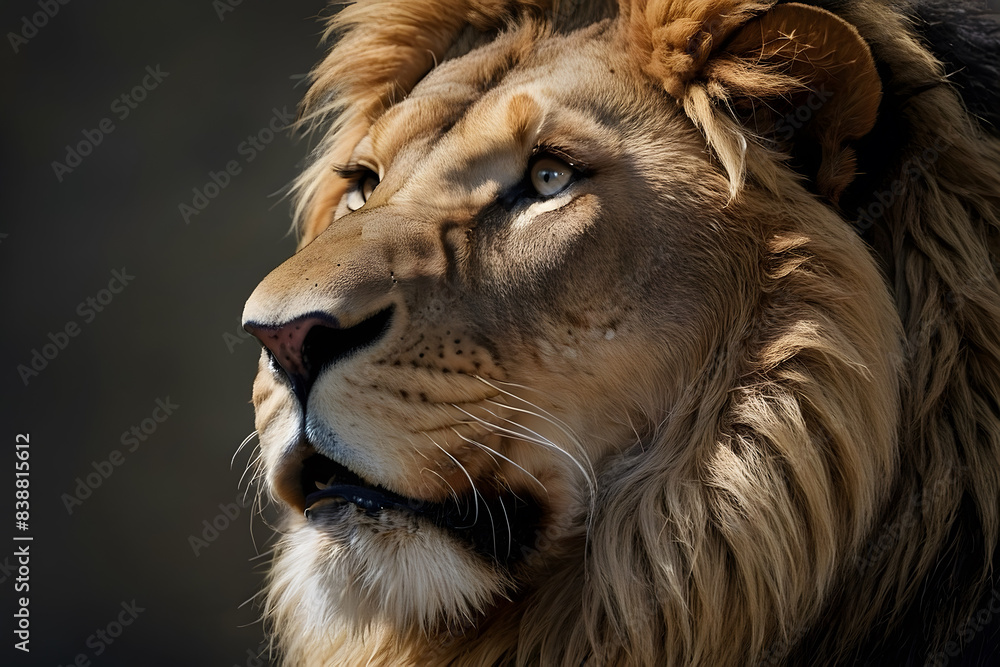 Fototapeta premium A portrait of a lion