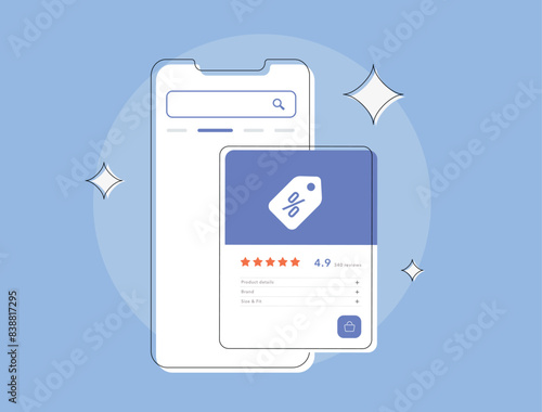 Shopping tab product listing for e-commerce business owners and marketers. Comparing and finding online products, seller information, offering price for better online shopping performance