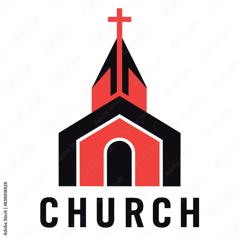 church logo vector art illustration church logo vector art illustration
